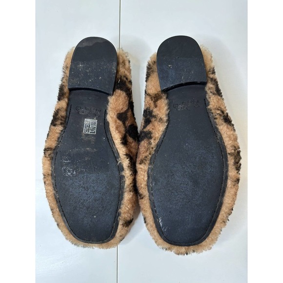 Coach Holly Signature Shearling Loafers Slipper Saddle Size 8 MSRP $275.00 - Picture 5 of 9